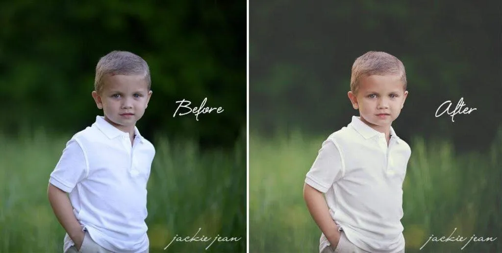 photoshop actions and overlays example