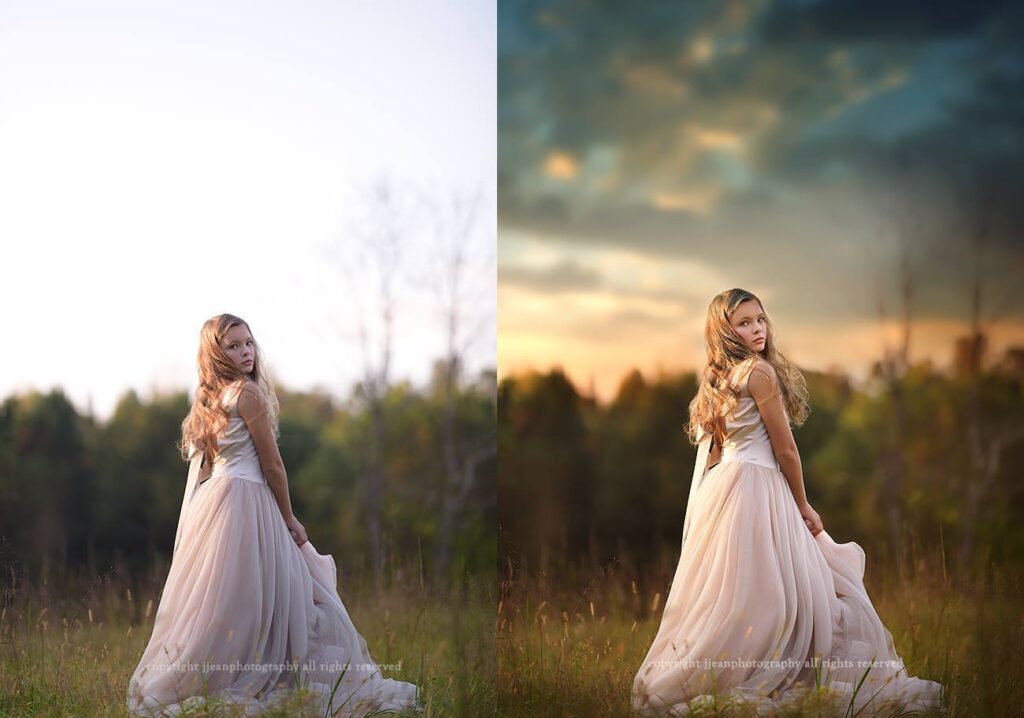 photoshop actions and overlays example