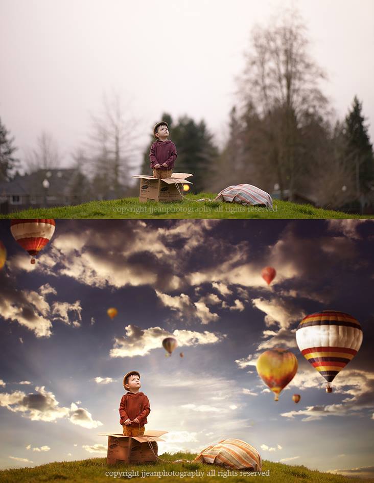 photoshop actions and overlays example