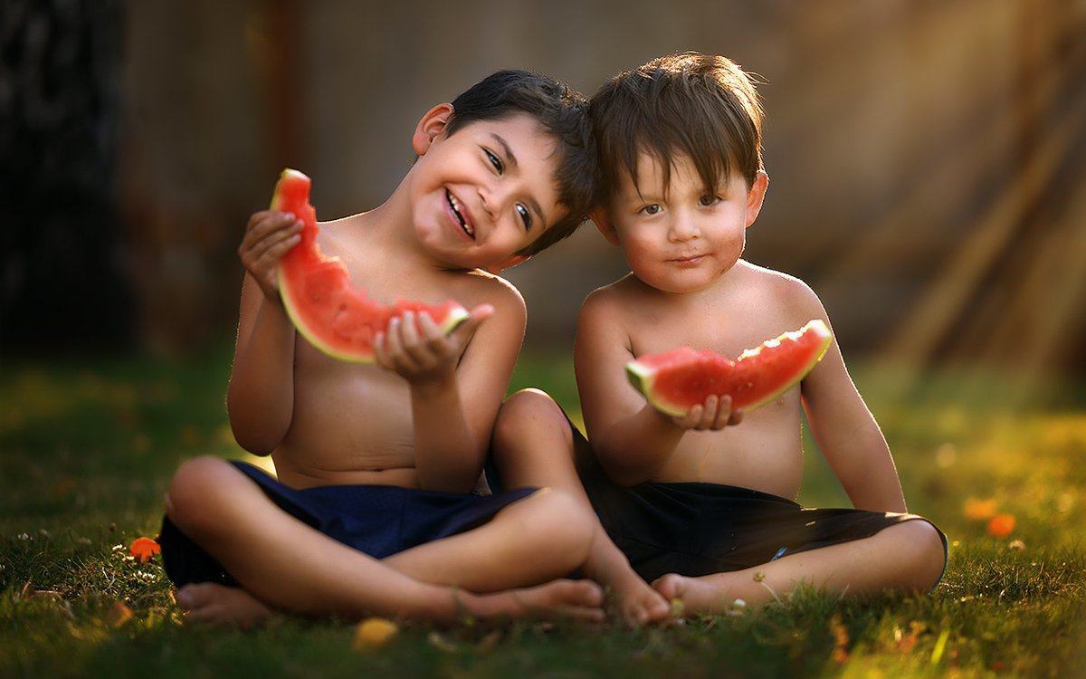 Camera Basics For Portrait Photography - Siblings on Summer Day- ShopJeanPhotography.com