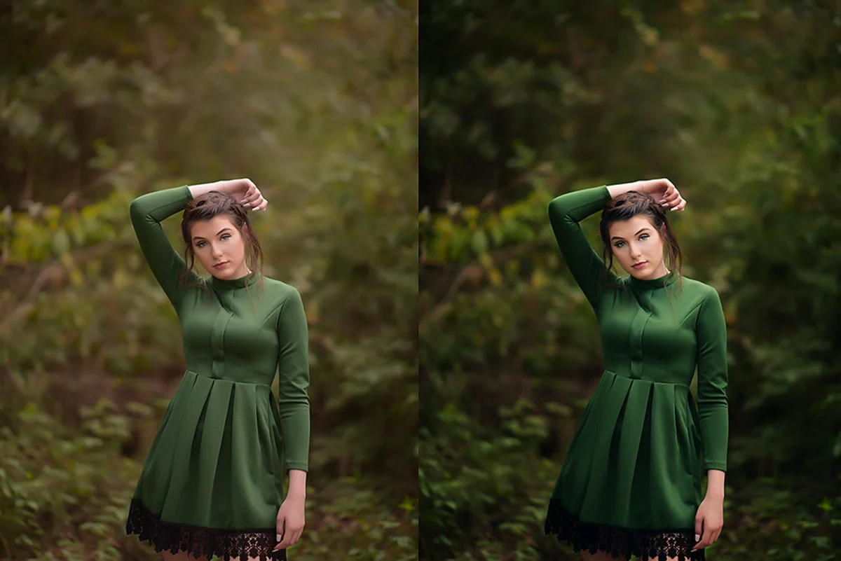before and after edit with wonder collection