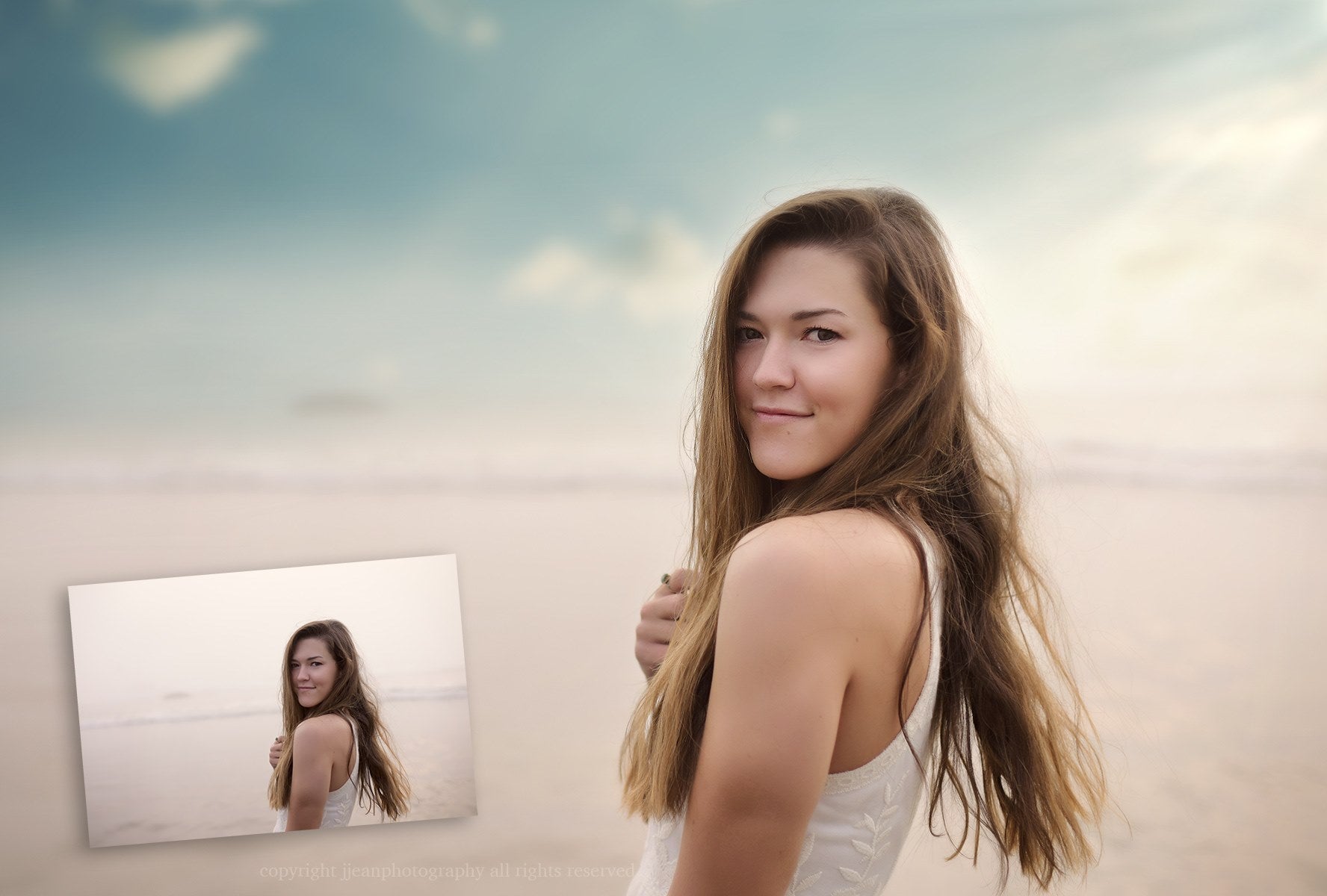 West Coast Skies Before After Edit Portrait
