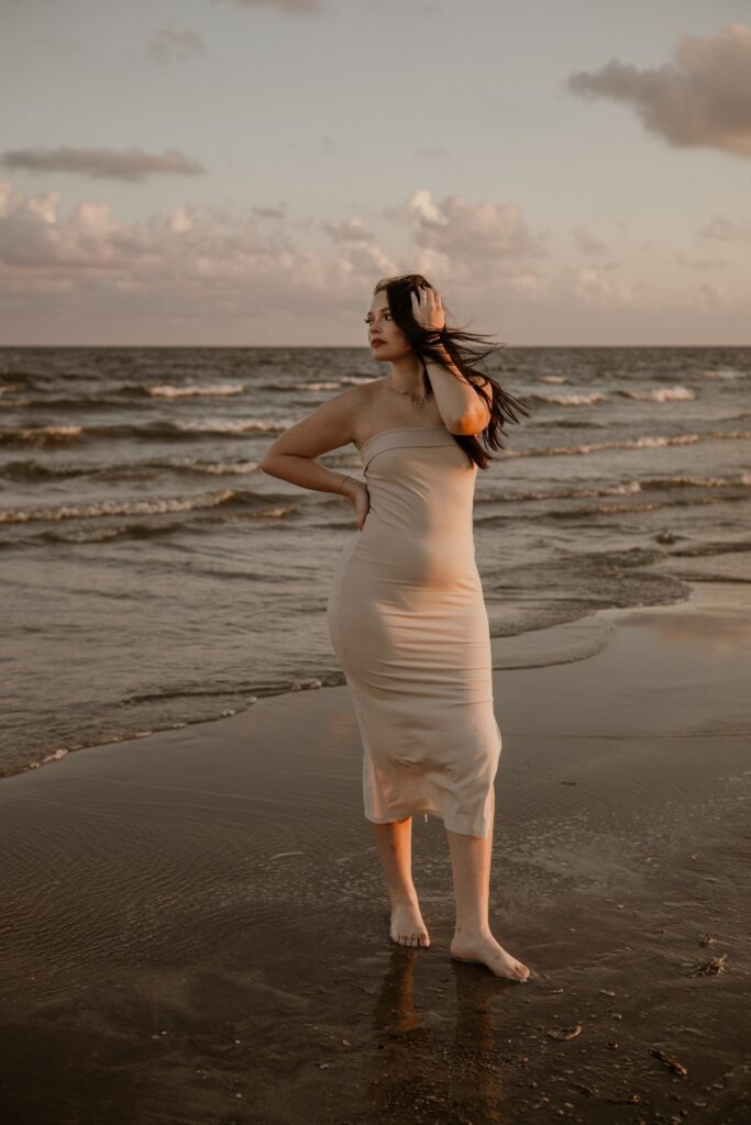woman portrait on beach