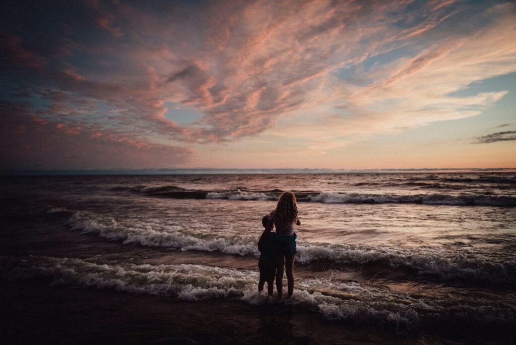 ocean beach portrait