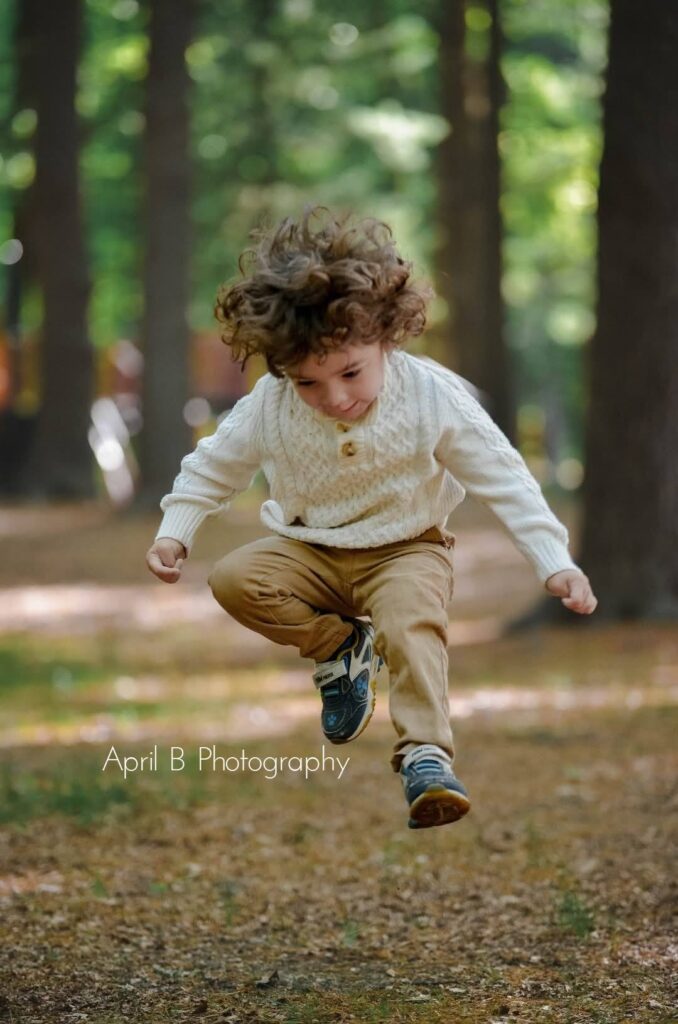 kid jumping