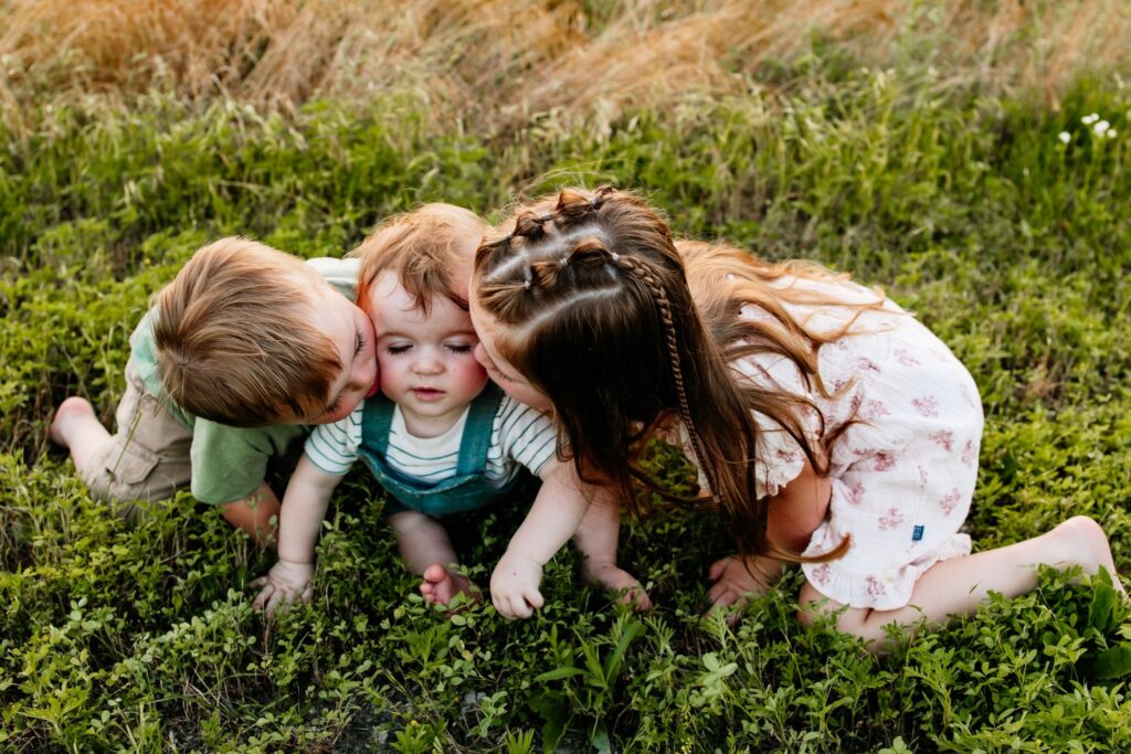 three siblings