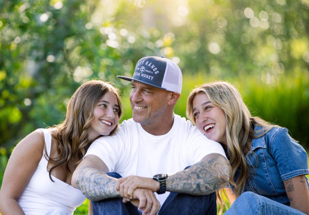 family laughing together