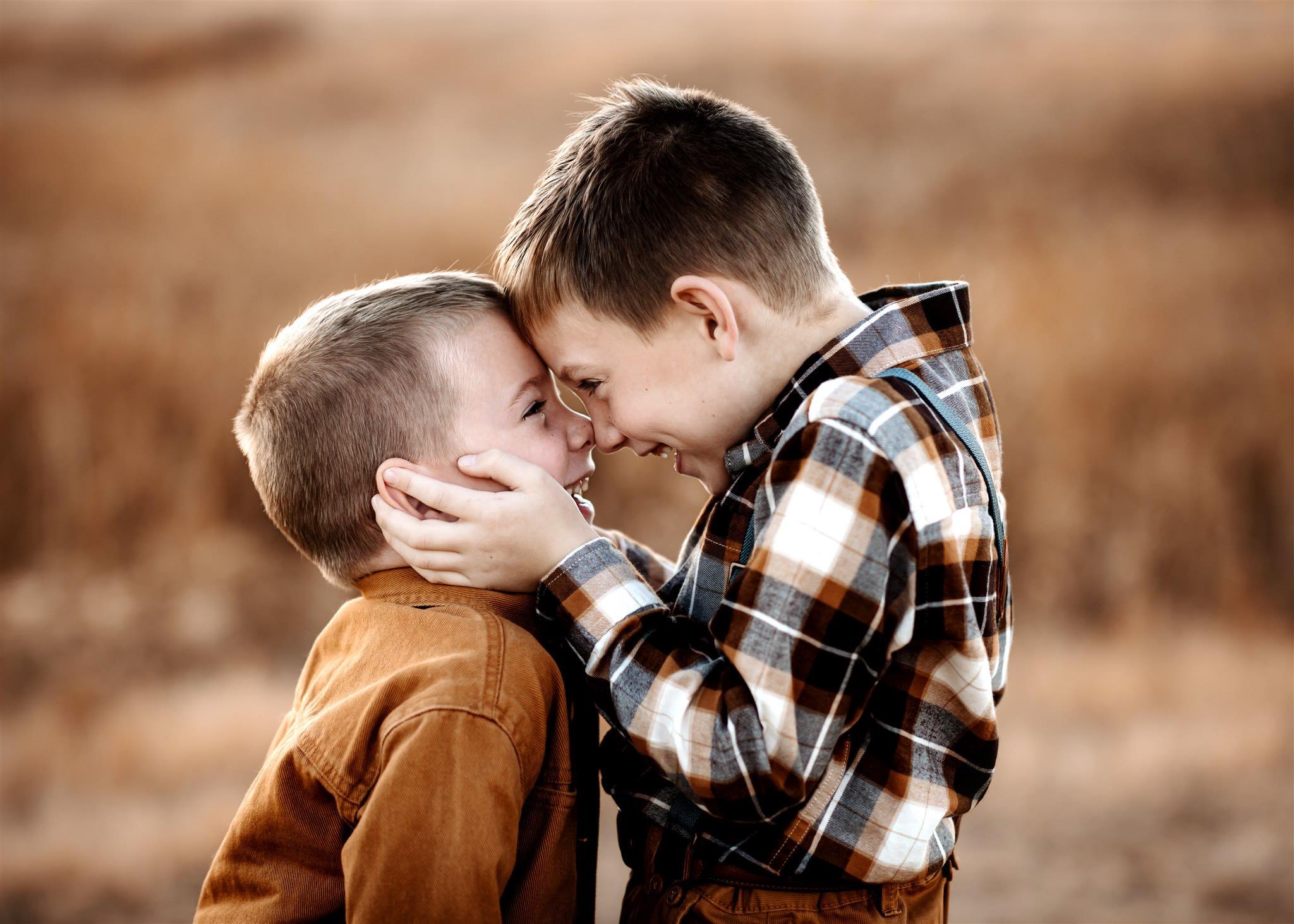 boys laughing together
