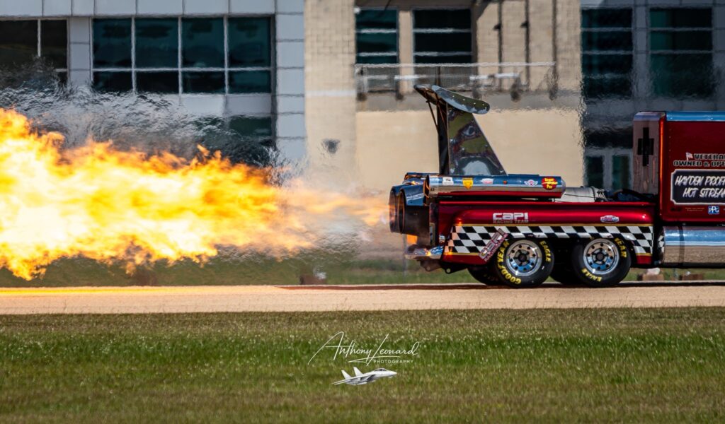 race car - fire