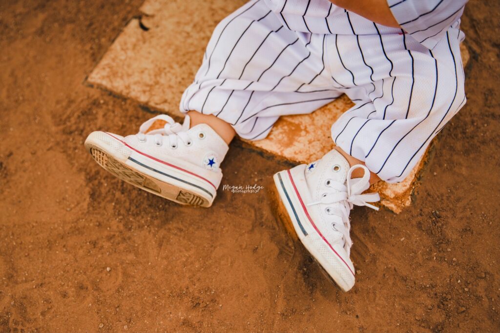 detail of toddler shoes