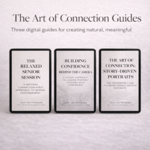 image of three ipad screens with art of connection guides
