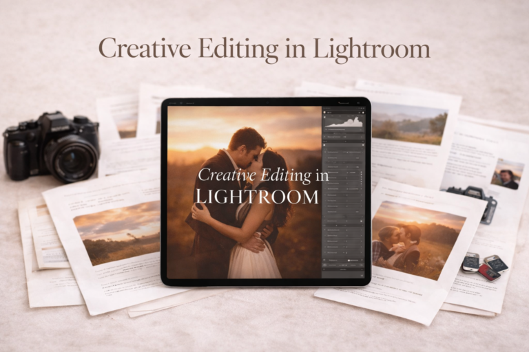 creative editing in lightroom tutorials example of editing on computer screen - Jackie Jean's Creative Editing in Lightroom Course
