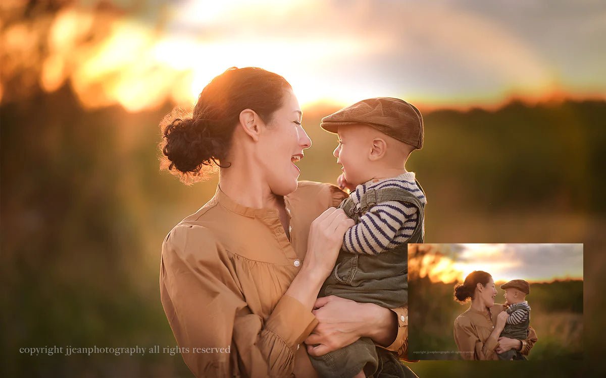 creative editing in lightroom before and after - lens flares