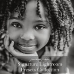 up close portrait of child looking at camera - Signature Lightroom Presets Collection