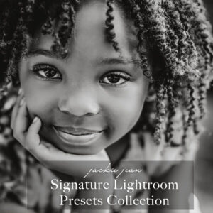 up close portrait of child looking at camera - Signature Lightroom Presets Collection